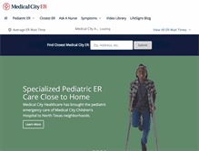 Tablet Screenshot of medicalcityer.com